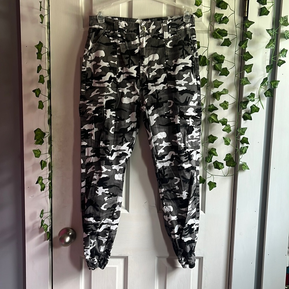 BAMBOO Grey Camo Jeans